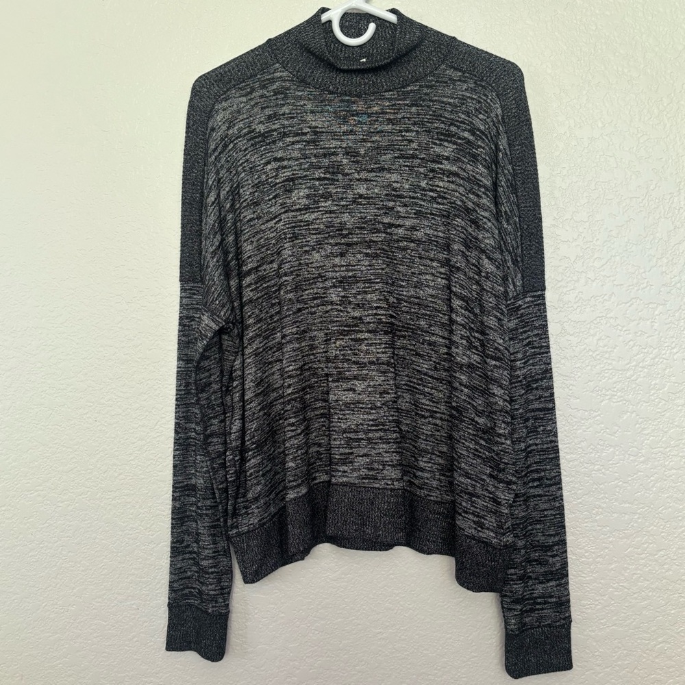 Rag & Bone Charcoal Knit Sweater Large Cozy Light Collegiate
